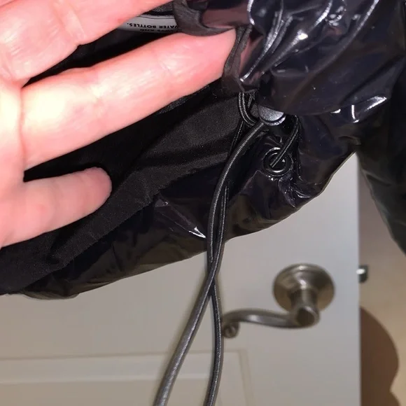 NOIZE Shiny Black Puffer Jacket - Picture 5 of 14